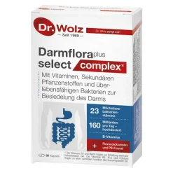 Dr. Wolz Darmflora plus select complex magensaftresistent Kapseln, 80 St> Bakterienkulturen