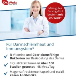 Dr. Wolz Darmflora plus select Kapseln, 40 St> Bakterienkulturen