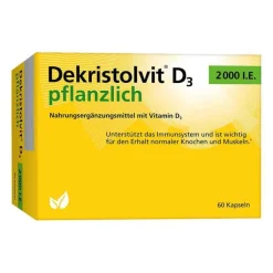 Dekristolvit D3 2000 I.E. pflanzlich Kapseln, 60 St