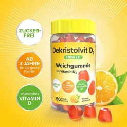 Dekristolvit D3 1000 I.E. Weichgummis, 60 St> Vitamin D (Colecalciferol)
