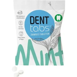 Denttabs Zahnputztabletten stevia-mint fluoridfrei, 125 St> Zahnpasta & Zahncreme
