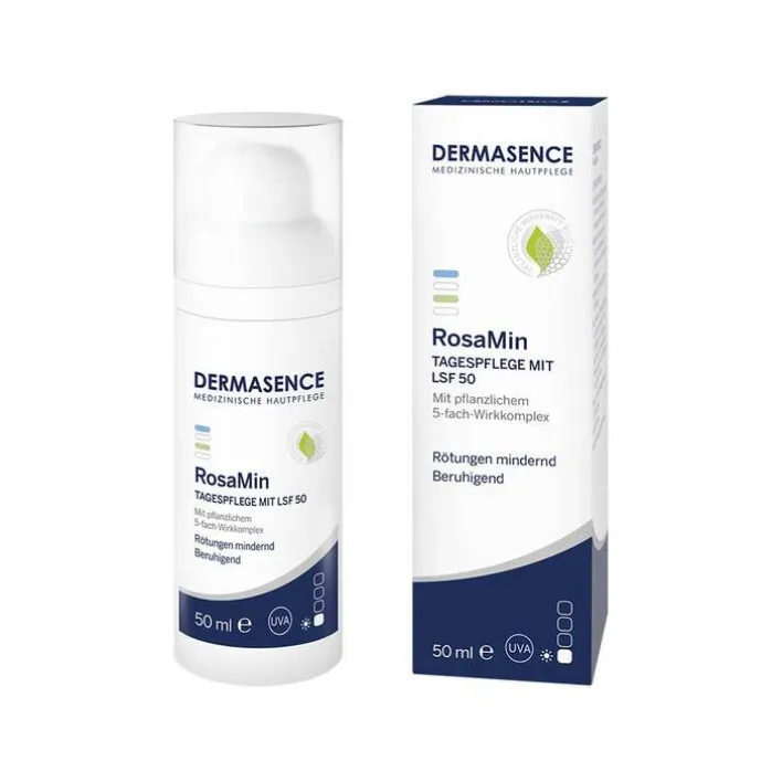 Dermasence Rosamin Tagespflege LSF 50 Emulsion, 50 ml> Lsf 50+|Gesicht