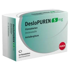 Puren Pharma DesloPUREN 5 mg Filmtabletten, 50 St> Desloratadin|Allergie Tabletten