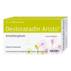 Aristo Desloratadin ® Antiallergikum 5 mg Filmtabletten, 100 St> Allergie Tabletten|Allergie Medikamente