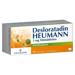 Heumann Desloratadin 5 mg Filmtabletten, 20 St> Allergie Medikamente|Desloratadin