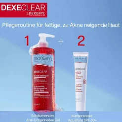 Dexeryl Dexeclear Reinigungsgel schäumend für unreine Haut, 400 ml
