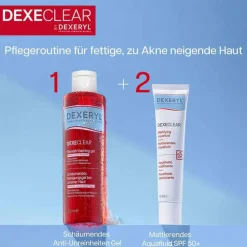 Dexeryl Dexeclear Reinigungsgel schäumend für unreine Haut, 200 ml><noscript><img width=