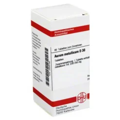 DHU Aurum metallicum D 30 Tabletten, 80 St