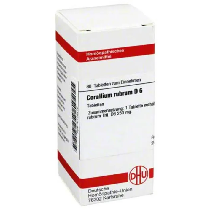 DHU Corallium rubrum D 6 Tabletten, 80 St> C