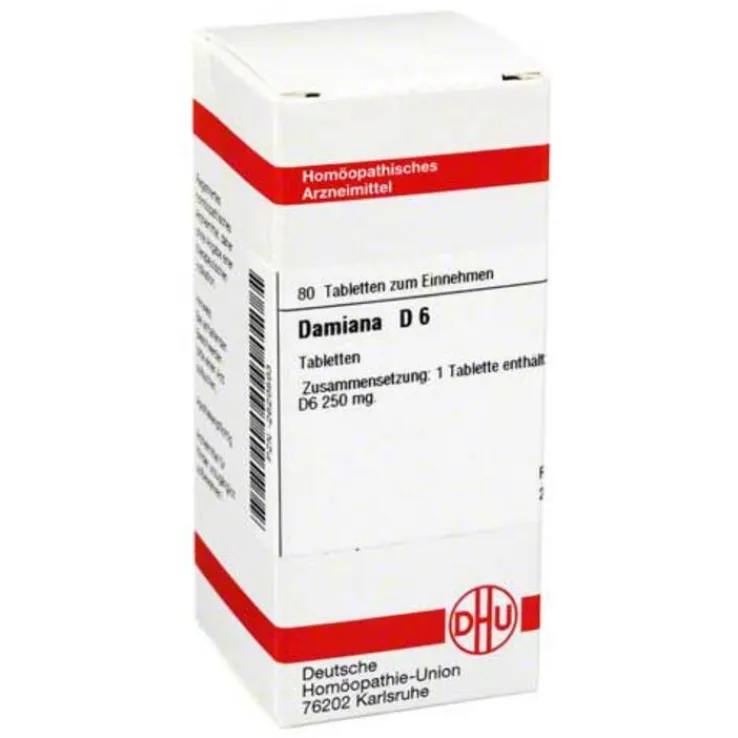 DHU Damiana D 6 Tabletten, 80 St