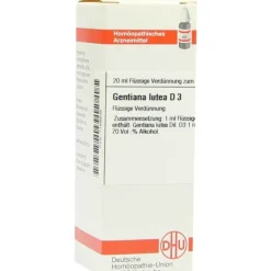 DHU Gentiana lutea D 3 Dilution, 20 ml> G