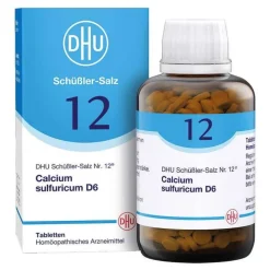 DHU Schüßler-Salze DHU Schüßler-Salz Nr. 12 Calcium sulfuricum D6 Tabletten, 900 St> Salze 1-12|D 6