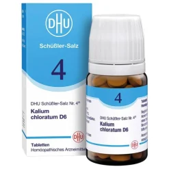 DHU Schüßler-Salze DHU Schüßler-Salz Nr. 4 Kalium chloratum D6 Tabletten, 80 St> Salze 1-12|D 6