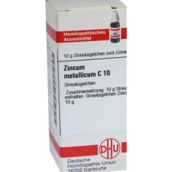 DHU Zincum metallicum C 10 Globuli, 10 g> W-Z|W-Z