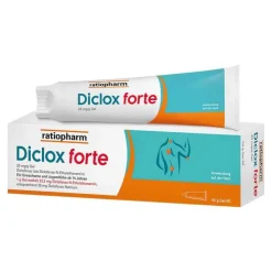 Ratiopharm Diclox forte - Schmerzgel 2 %, mit Diclofenac, 50 g> Diclofenac|Verstauchungen & Prellungen