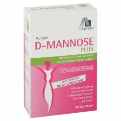 Avitale D-Mannose Plus 2000 mg Tabletten mit Vit.und Mineralstof., 60 St> Mannose