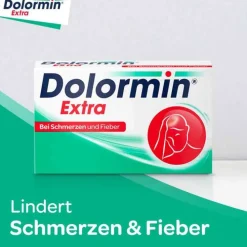Dolormin ® Extra mit 400 mg Ibuprofen bei Schmerzen, 50 St> Regelschmerzen Tabletten|Kopfschmerztabletten