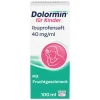 Dolormin ® für Kinder Ibuprofensaft 40 mg/ml , 100 ml>Kinder Zahnschmerztabletten|Kopfschmerztabletten