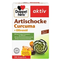 Doppelherz Artischocke Curcuma + Olivenöl Kapseln, 100 St> Essentielle Fettsäuren|Verdauung