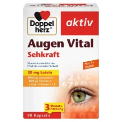 Doppelherz Augen Vital Sehkraft Kapseln, 90 St> Lutein|Augenvitamine