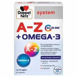 Doppelherz A-Z + Omega-3 all-in-one system Kapseln, 30 St