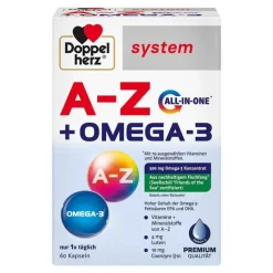 Doppelherz A-Z + Omega-3 all-in-one system Kapseln, 60 St