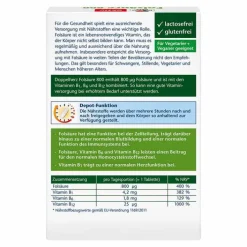 Doppelherz Folsäure 800 Depot Tabletten, 60 St> Vitamin B9 (Folsäure)|Multivitamine
