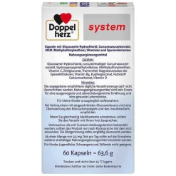 Doppelherz Glucosamin 1000 + Curcuma vegan syst.Kapseln , 60 St><noscript><img width=