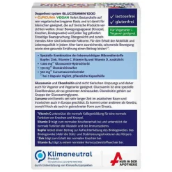 Doppelherz Glucosamin 1000 + Curcuma vegan syst.Kapseln , 120 St> Glucosamin-Chondroitin