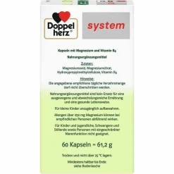Doppelherz Magnesium 400 Pur system Kapseln, 60 St