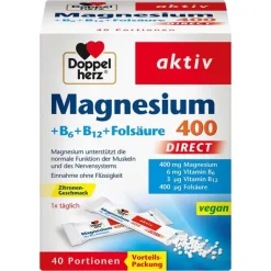 Doppelherz Magnesium+B-Vitamine direct Pellets, 40 St> Magnesium|Hirnleistung & Nerven