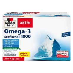 Doppelherz Omega-3 Seefischöl 1000 Kapseln, 240 St> Omega 3 Kapseln