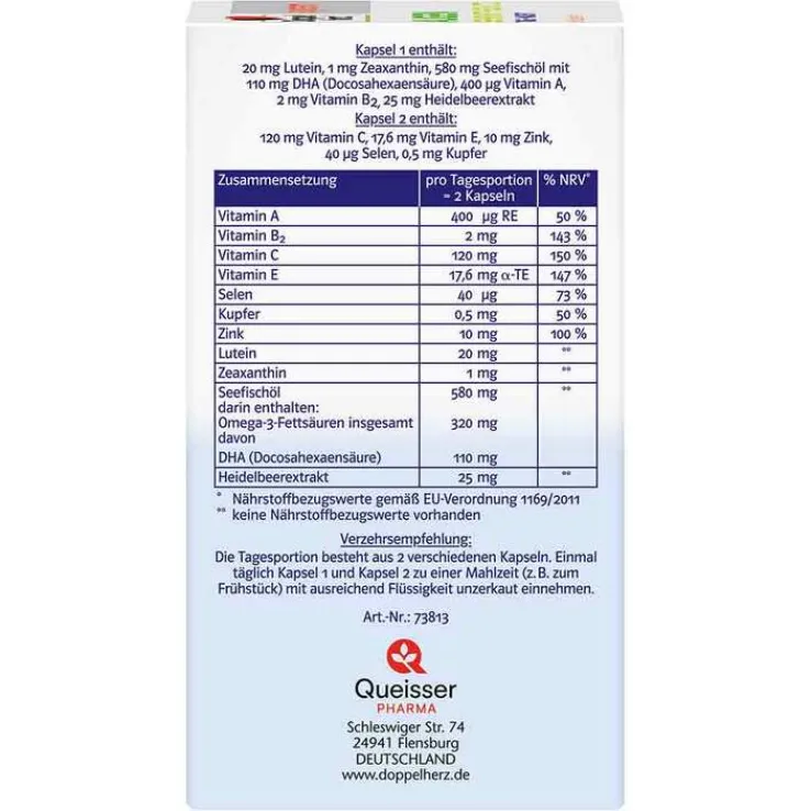 Doppelherz system Augen Sehkraft+Schutz Kapseln, 60 St