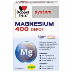 Doppelherz system Magnesium 400 Depot Tabletten, 60 St> Magnesium