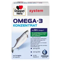 Doppelherz system Omega-3 Konzentrat Kapseln, 60 St