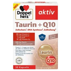 Doppelherz Taurin + Q10 Kapseln, 30 St
