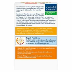 Doppelherz Vitamin C 1000 + D3 + Zink Depot Tabletten, 100 St