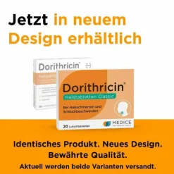 Dorithricin ® Halstabletten Classic bei Halsschmerzen, 20 St> Halsschmerztabletten