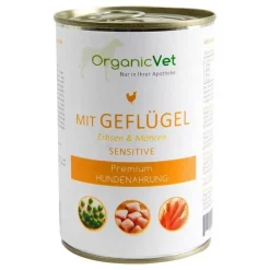 OrganicVet Dosennahrung Hund Sensitive Geflügel, 400 g> Futter & Snacks