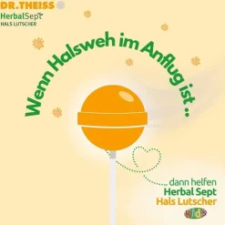 Dr. Theiss Herbalsept Hals Lutscher Kids, 6 St
