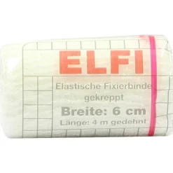 Draco elfi elastisch Fixierbinde 6cmx4m gekreppt cello, 1 St> Haft- & Fixierbinden|Binden & Verbände
