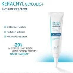 Ducray Keracnyl Glycolic + Creme, 30 ml