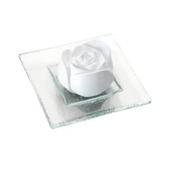 Duftstein Rosenblüte Glasteller transparent, 1 St