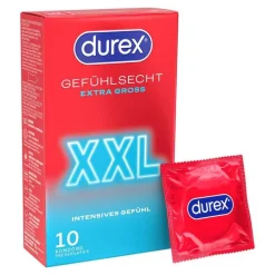 Durex Gefühlsecht XXL Kondome, 10 St> Kondome