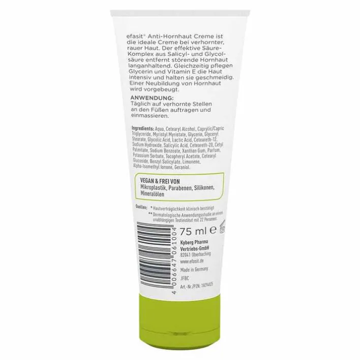 Efasit Anti-Hornhaut Creme, 75 ml> Hornhaut