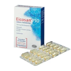 Eicosan 750 Omega 3 Konzentrat, 60 St> Omega 3 Kapseln|Cholesterin Tabletten