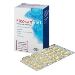 Eicosan 750 Omega 3 Konzentrat, 120 St> Omega 3 Kapseln|Cholesterin Tabletten
