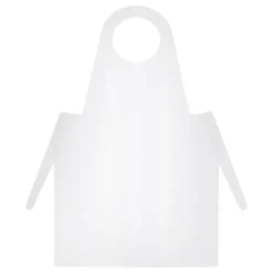 Einmal Schürzen PE 125cm weiß, 50 St> Alltagshilfen