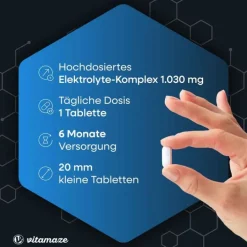 Elektrolyte Komplex Tabletten mit Magnesium vegan, 180 St> Elektrolyte