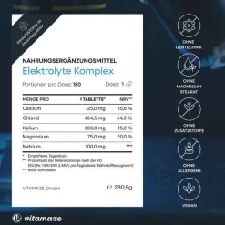 Elektrolyte Komplex Tabletten mit Magnesium vegan, 180 St><noscript><img width=